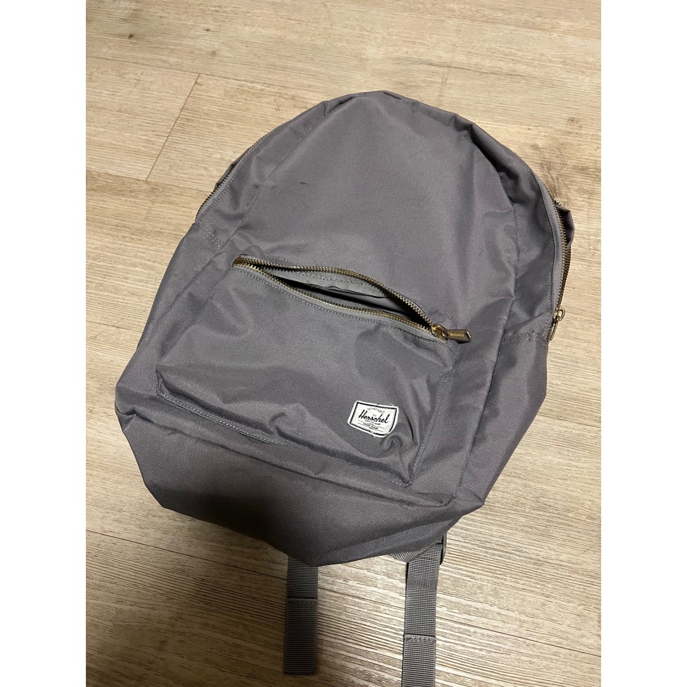 Herschel Supply‎ Co Nova Settlement Backpack Grey Canvas School Travel Bag Mens